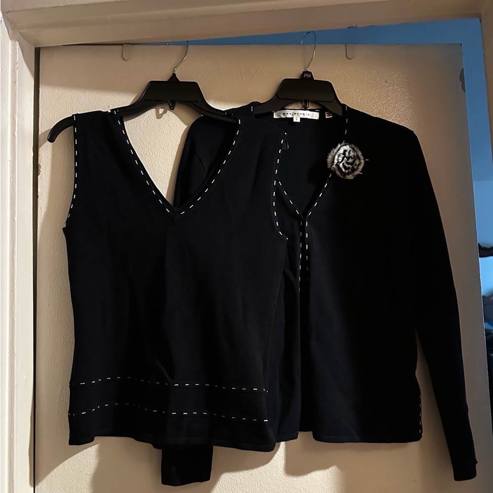 Rare Elegant Black Women's Top Set